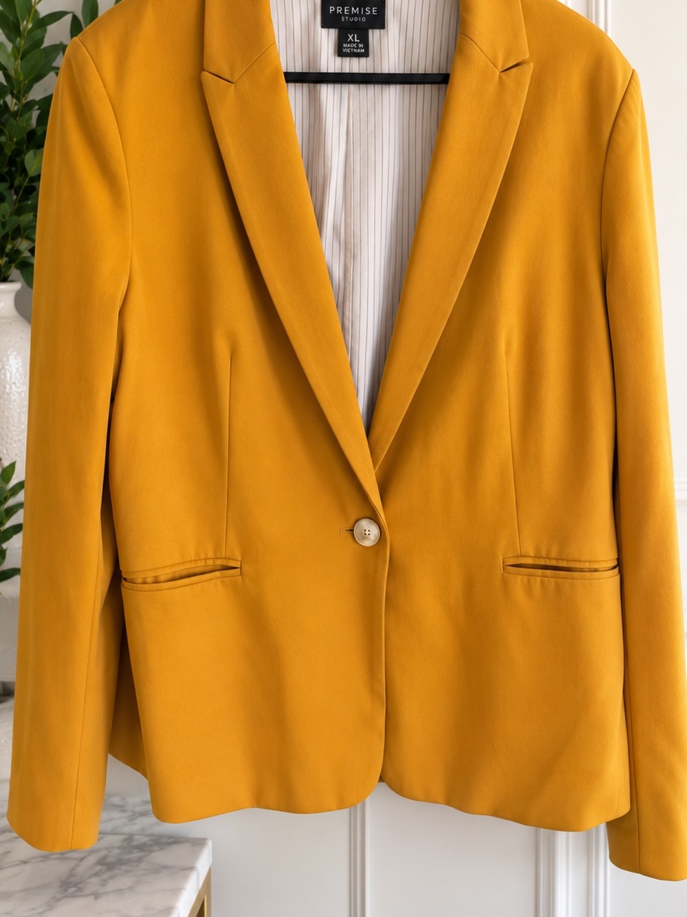 Mustard Gold Premise Studio Blazer – Size XL